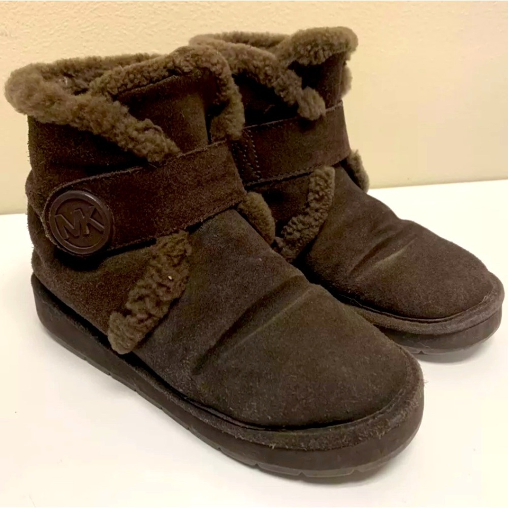 Michael Kors suede fur booties size 6 women’s